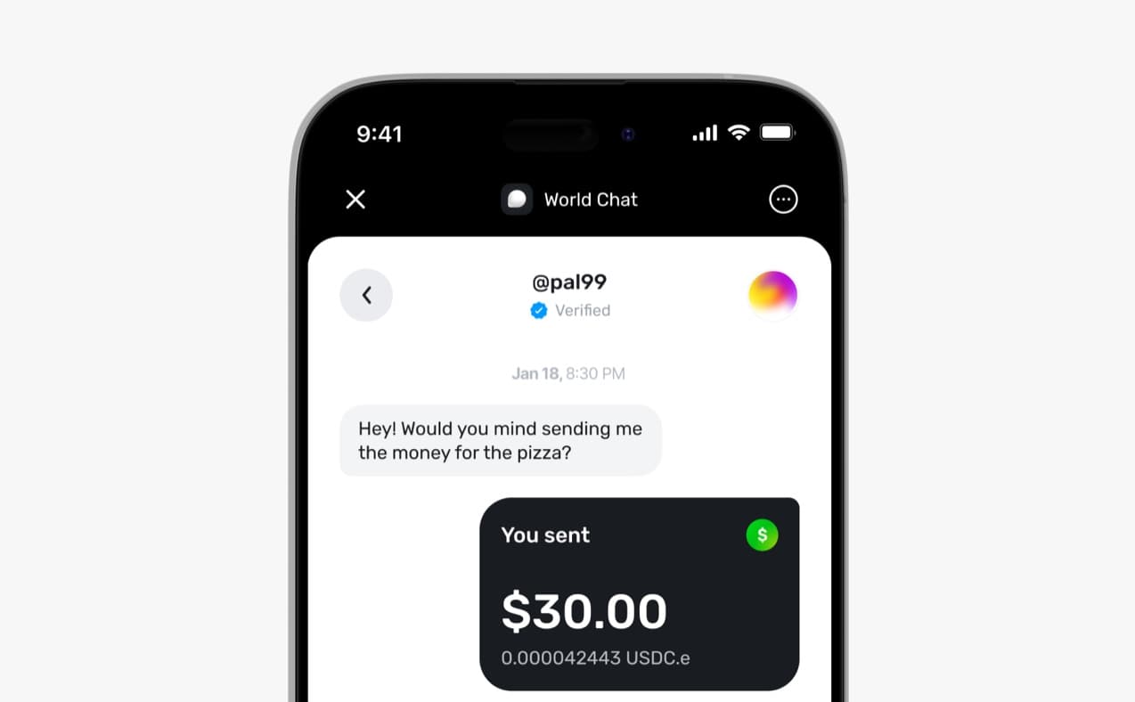 Detail of the previous chat navigation