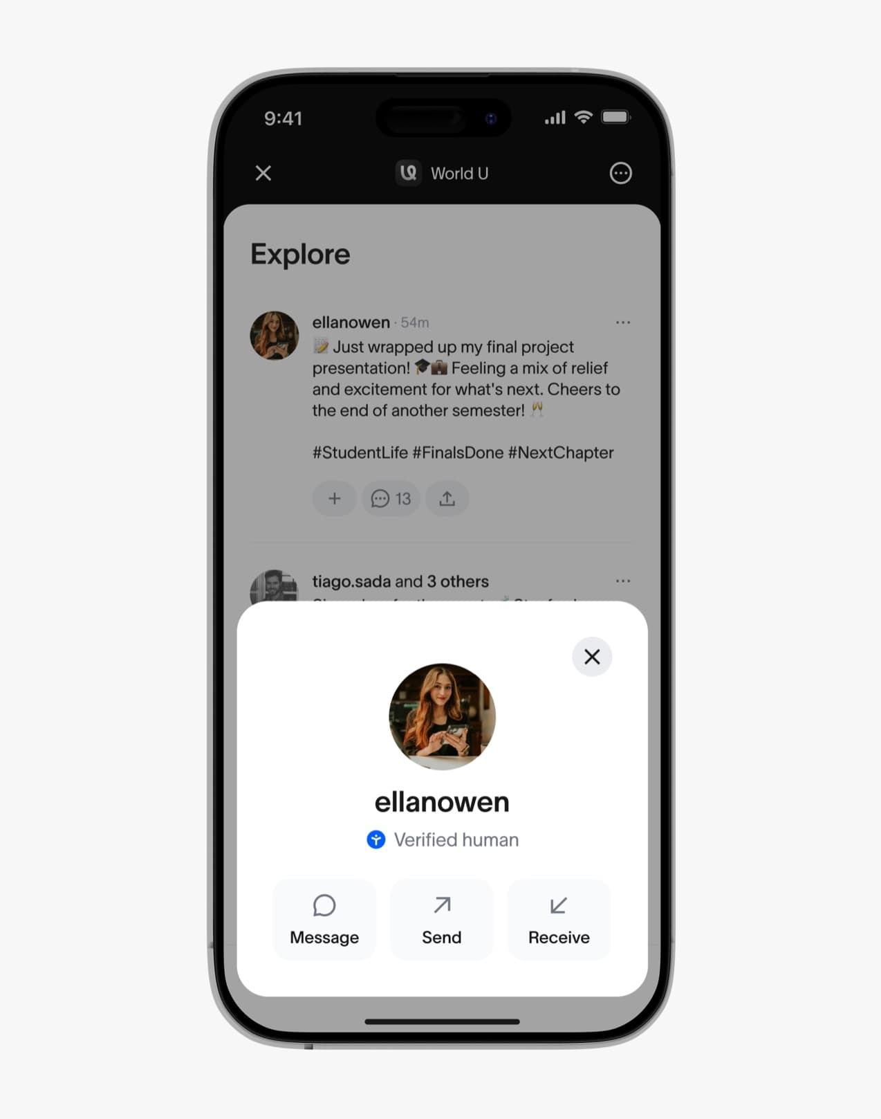 Profile and identity in World Chat