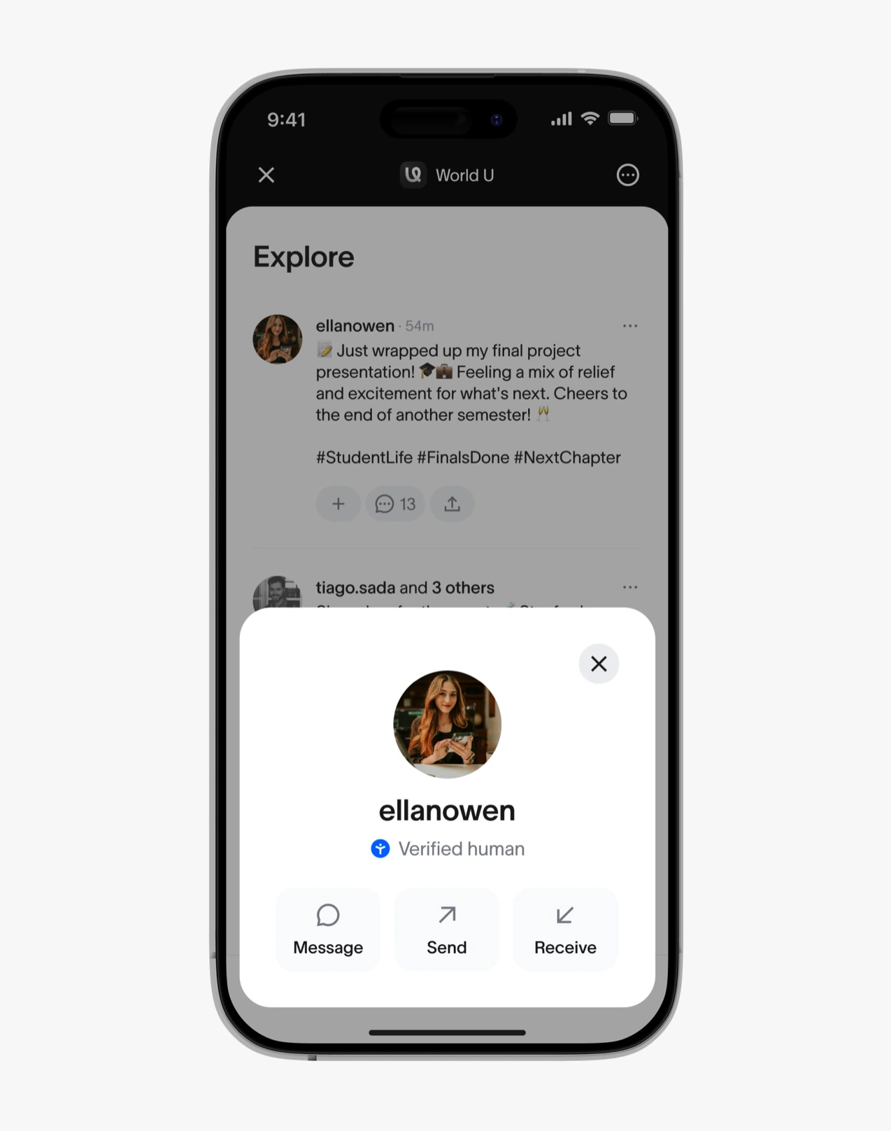 Profile and identity in World Chat