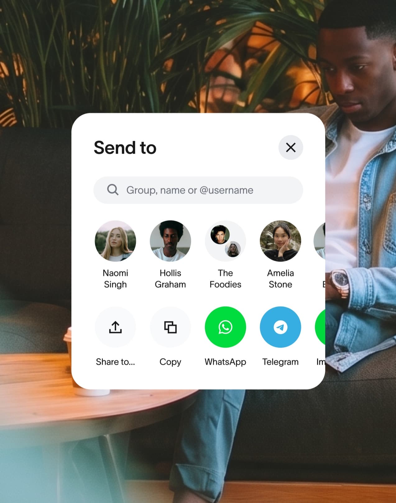Messaging while out and about