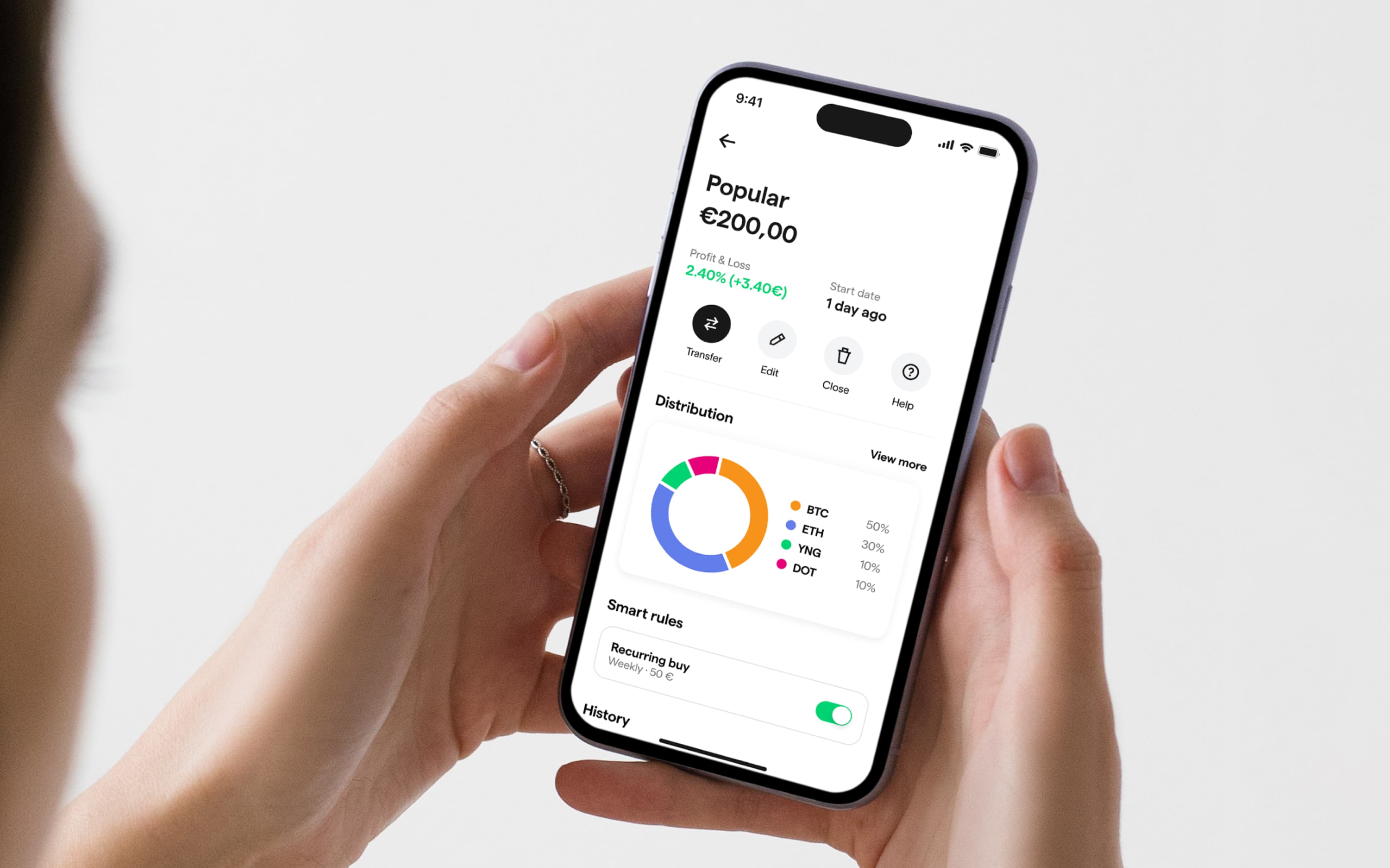 Tracking a Moneybox portfolio on the phone